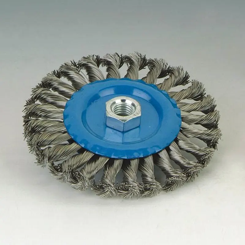 Durable brass crimped wire cup brushes Industrial stainless steel wire knot wheel weeding brush