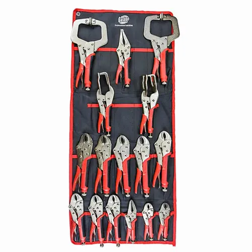 Canvas bag package soft TPR handle 16 pcs  5" 6.5" 7" 9" 10"locking pliers set