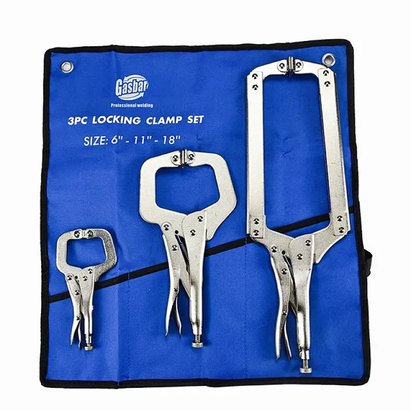 3 Pieces C Clamp Vise Grip Locking Plier Set