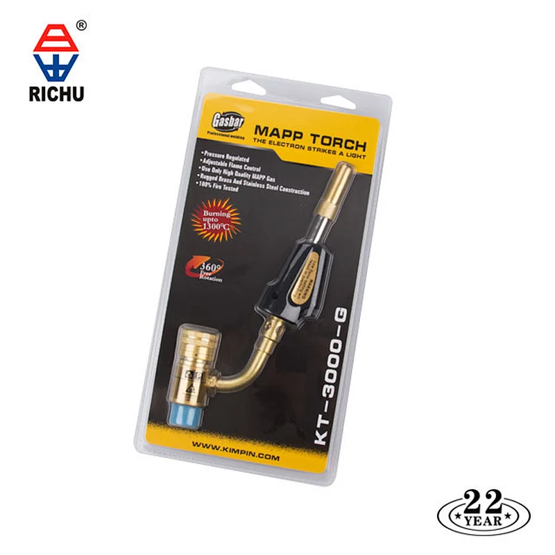 Mag-Torch Self-Lighting Tradesman Regulated MAPP or Propane Torch KT-849