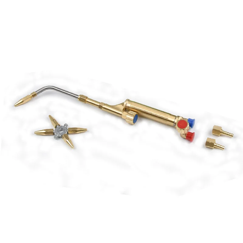 Japanese Type High Quality Full Brass Gas Welding Torch With 5 Welding Nozzles
