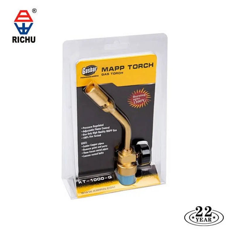 Portable gas welding torch copper hand brazing torch