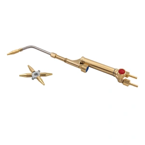 Japanese Type High Quality Full Brass Gas Welding Torch With 5 Welding Nozzles