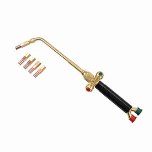 High Quality Oxygen & Propane Gas Welding Torch Brazing Torch With 5 Welding Nozzles