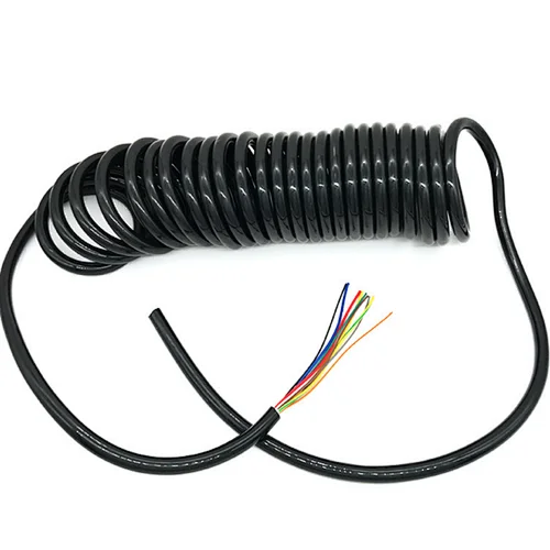 Spiral Electrical Cable Spiral Shielded Cable Coiled Spring Power Cable