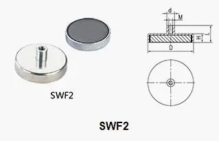 SWF2 Ferrite Pot Magnet