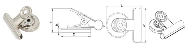 Strong magnetic clips SWNK29 series