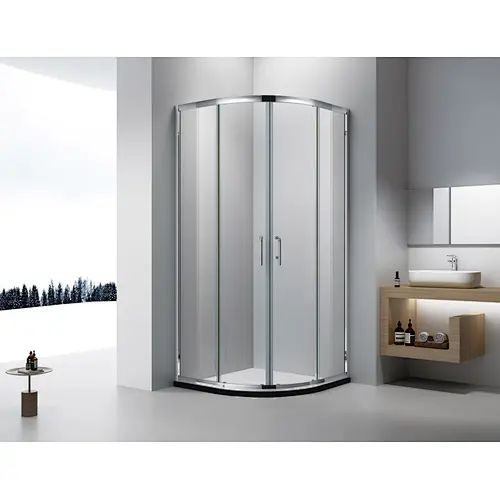  Popular Design With Aluminum Alloy Arc Shape  Double Sliding Shower Room