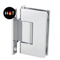 90 Degree H style back plate wall mout glass shower door hinge