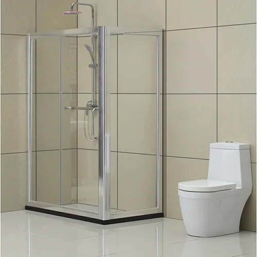 High Quality Rectangle Toughened Aqua Glass Bathroom Shower Enclosure