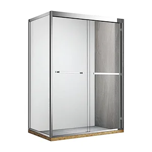 High Quality Stainless Steel 8mm Modern Shower Enclosure American Hotel Luxury Sliding Shower Door Cabin