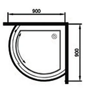 Foshan Factory Modern Sector Aluminum Sliding Shower Room Shower Cabin