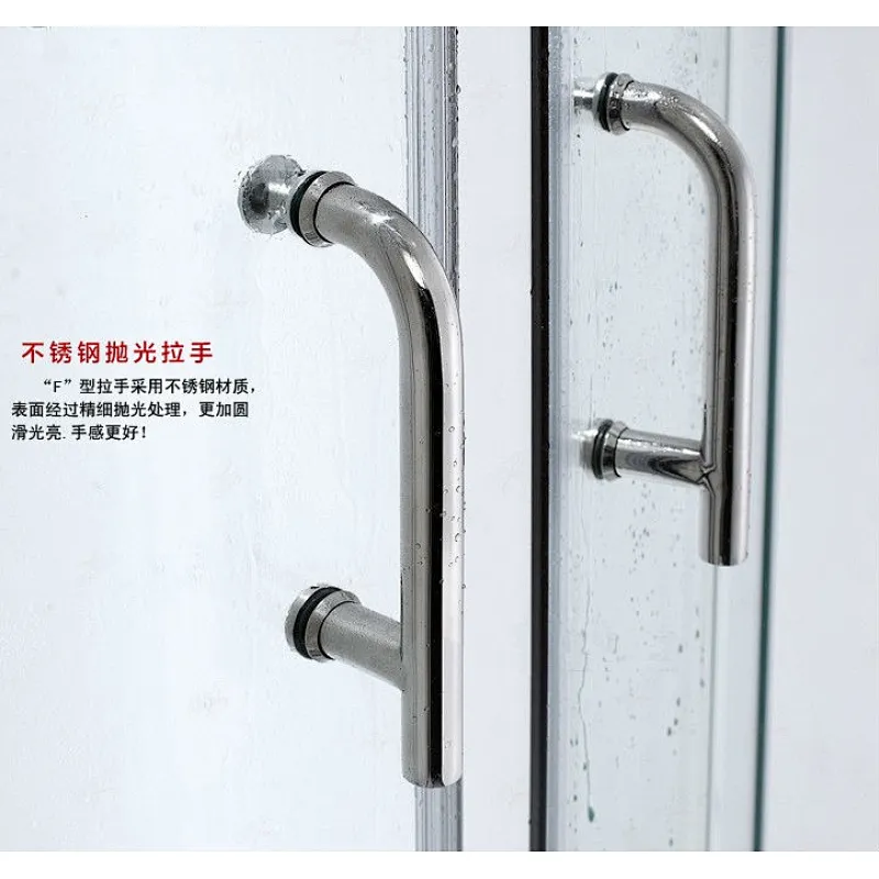 Factory Direct Sale Wholesale With Frame Sector Double Sliding Shower Enclosure