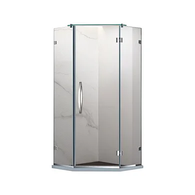 2022 new design diamond shower room modern minimalist fashion frameless hinge shower enclosure