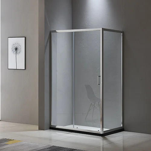 rectangular corner in 6mm clear shower room sliding shower enclosure