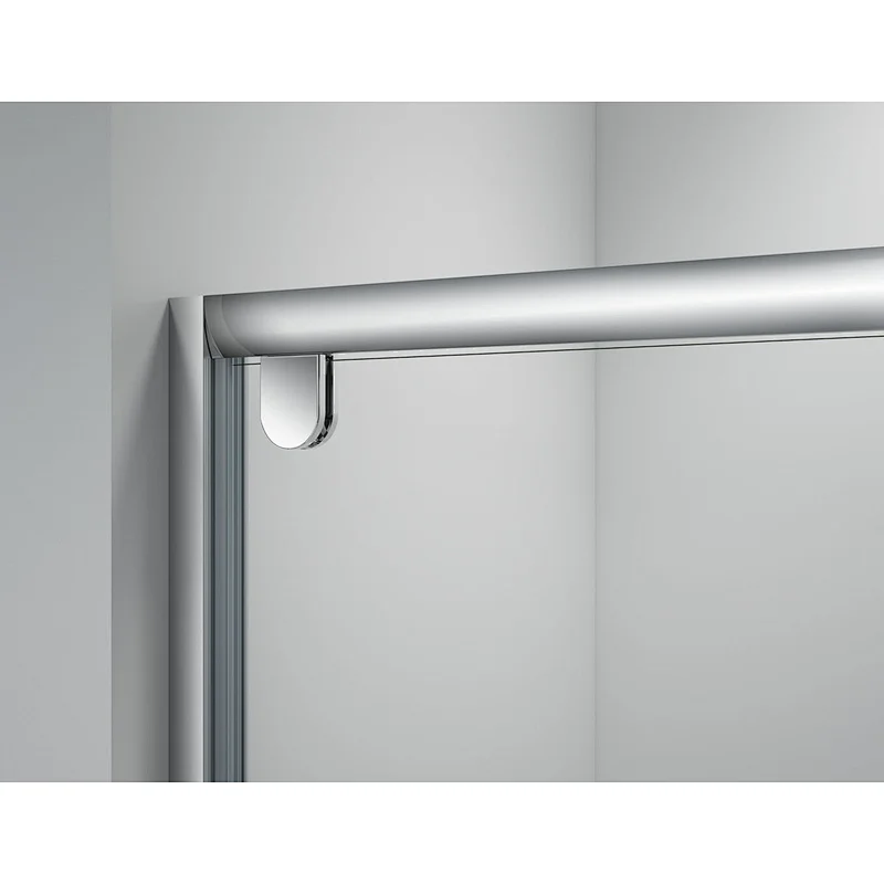 Shower Door Hinge Hardware Bathroom Silver Frame Glass Enclosure 2 Side Pivot Shower Door