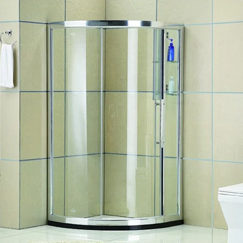 Best Price In Simple Aqua Glass Arc Sliding Shower Enclosure