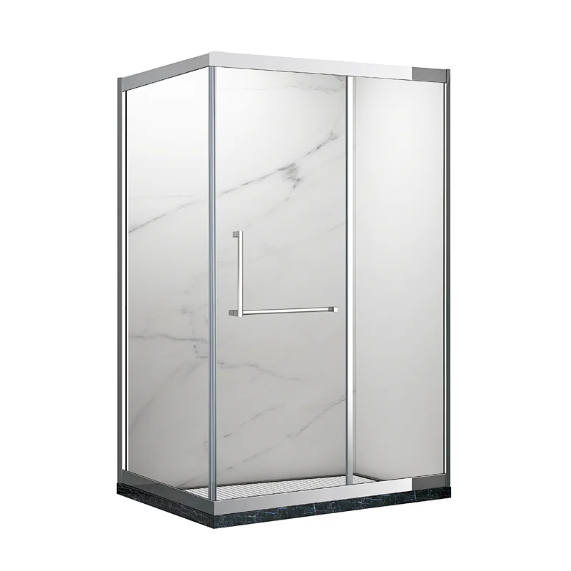 Stainless Steel 304 Bathroom 6mm Glass Shower Cabin Square Walk in Shower Room