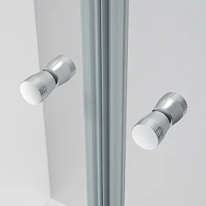 Shower Door Hinge Hardware Bathroom Silver Frame Glass Enclosure 2 Side Pivot Shower Door