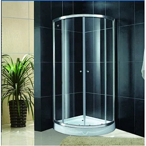 Good Quality Walk In Arc Shaped With Tray Shower Stall
