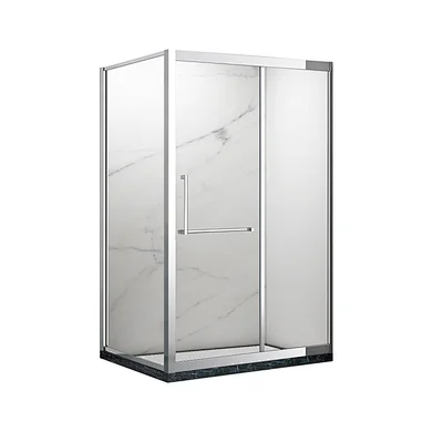 Hotel modern shower room luxury rectangle glass shower door silding shower enclosure