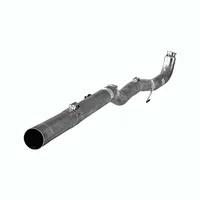 4 inch  Exhaust Pips with muffler for 2011-15 6.6L Duramax