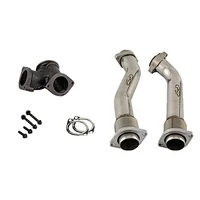 Turbocharged diesel engine exhaust pipes and gaskets for 1999-2003 Ford 7.3L Power stroke