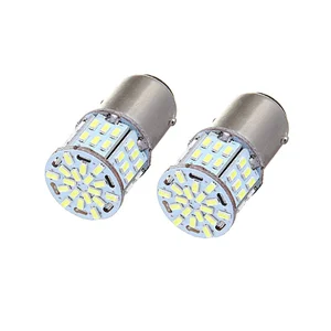 S25 double ball LED brake lamp 3014SMD 54 stations white pin angle 180 degrees 6000-6500K 12V car dedicated 1080LM 2 pieces 1 year warranty