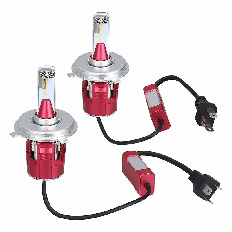 SANYOU High brightness LED chip mounted H4 LED hi / lo Vehicle inspection compatible car headlight fog lamp LED bulb 24W 3600Lm / Pcs DC12V-24V White 6000k Built-in angle adjustable