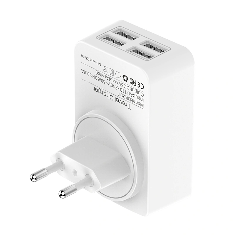 5V4.4A 4 USB port  US EU UK plug with CB CE certificate power adapter supply
