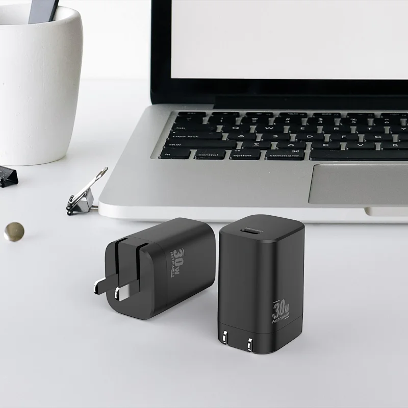 Gan D 30 Single Port With Type-c Pd Fast Charger For Iphone For Samsung Fast Charge