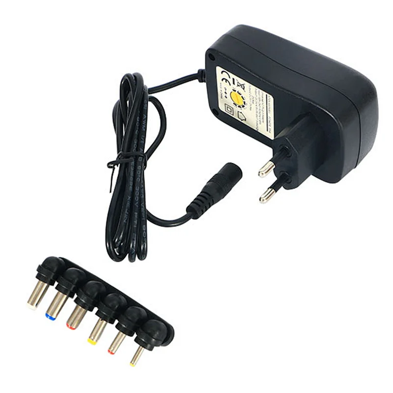 24W Multi Voltage 3V~12V universal AC DC Regulated power supply switching adapter with 6 Selectable Tips
