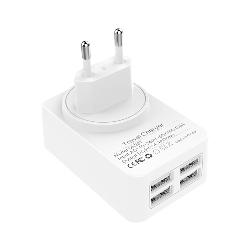 5V4.4A 4 USB port  US EU UK plug with CB CE certificate power adapter supply