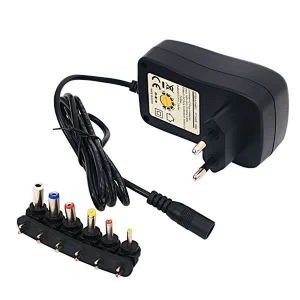 24W Multi Voltage 3V~12V universal AC DC Regulated power supply switching adapter with 6 Selectable Tips