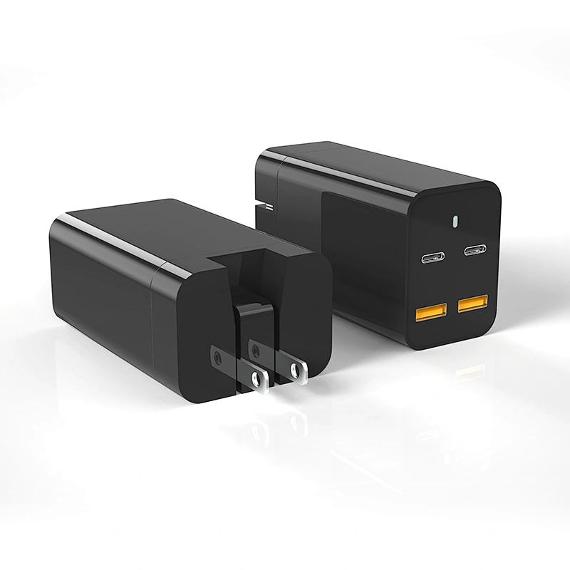 2 USB A+2 Type C ports floding foot charger portable traveling Gan 200W charger for phone and laptop with 2 years warranty