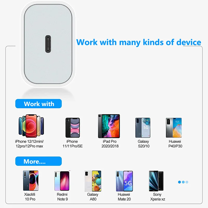 OEM phone charger factory Original US EU plug USB C Power Adapter fast charging plug  pd 20w QC wall travel adapter charger