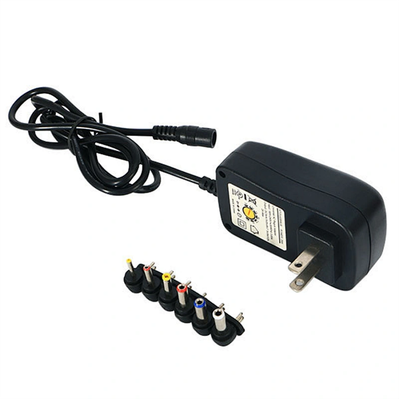 24W Multi Voltage 3V~12V universal AC DC Regulated power supply switching adapter with 6 Selectable Tips