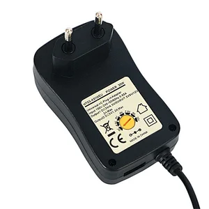 24W Multi Voltage 3V~12V universal AC DC Regulated power supply switching adapter with 6 Selectable Tips