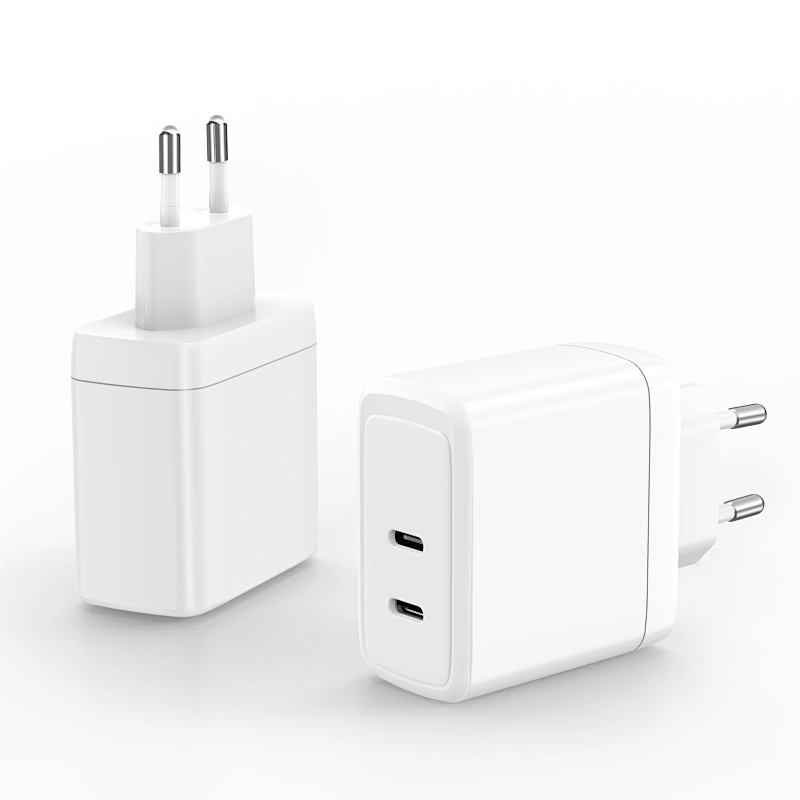 Puerto dual Pd 20w Proveedor de energía de carga rápida Tipo C y cargador de pared USB Adaptador de corriente de 20 vatios para Iphone 13