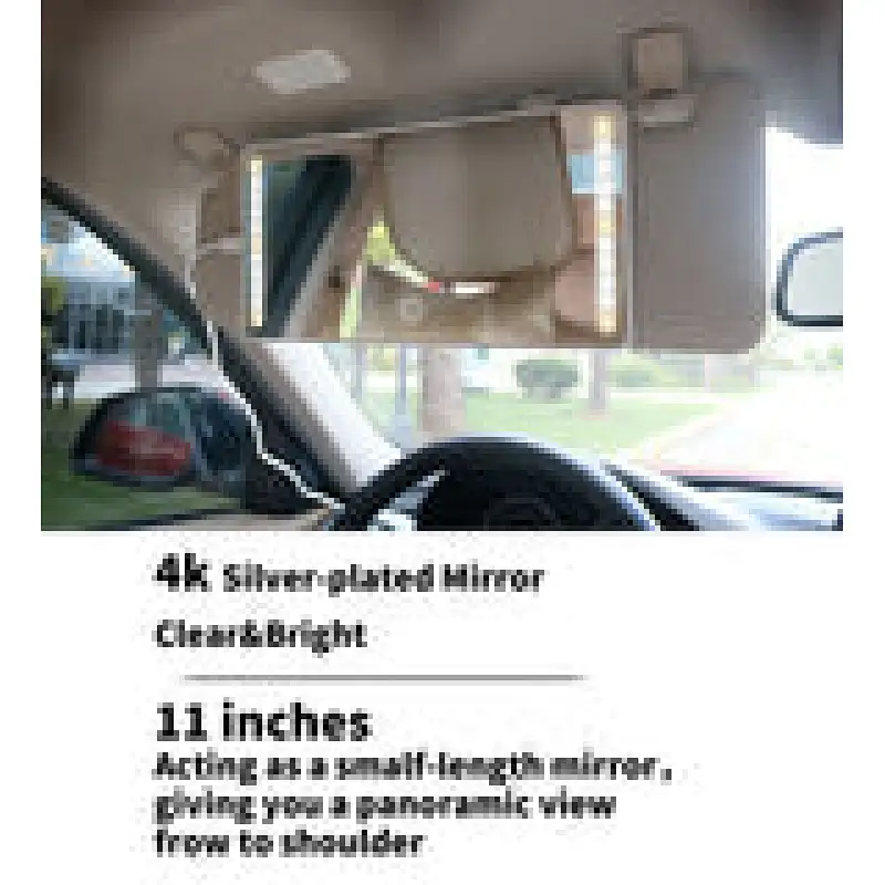 The sun visor vanity lighted mirror help pepole have a proper makeup when travel outdoor.