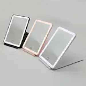 Folding table mirror