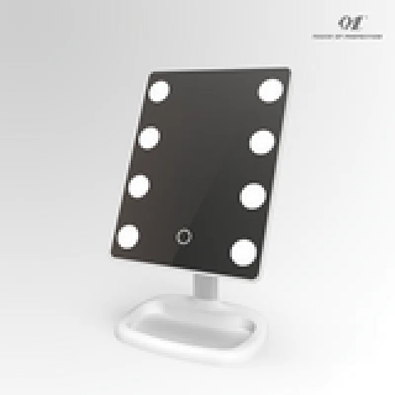8 leds hollywood vanity mirror with lights desk makeup mirror.