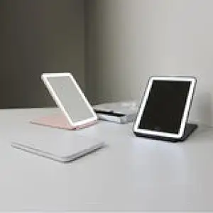 Folding table mirror