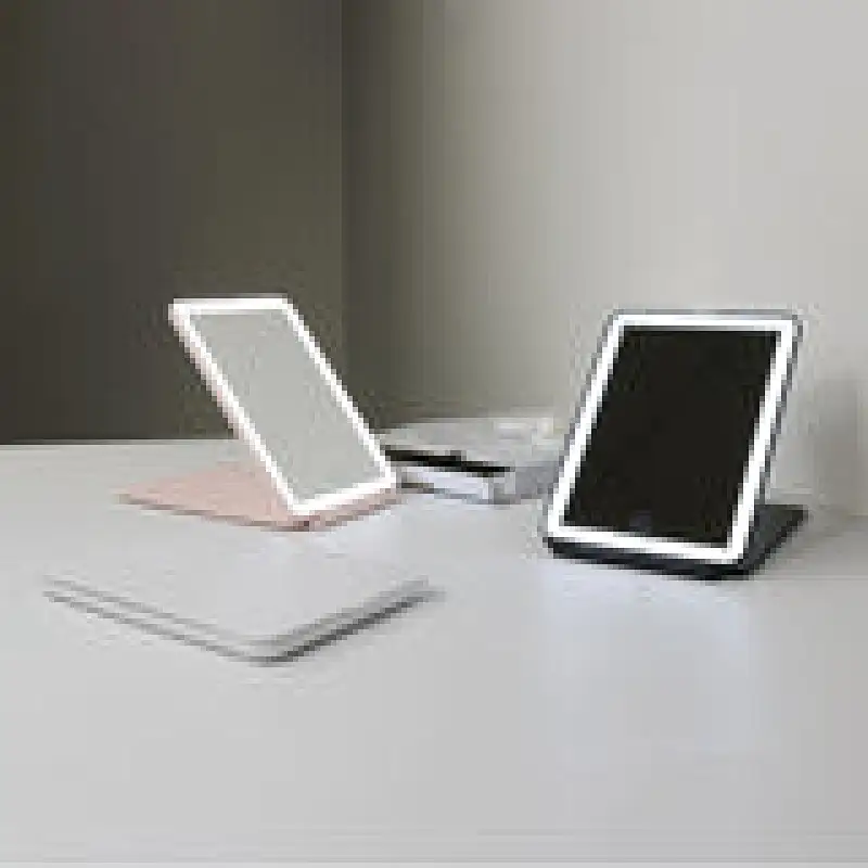 Folding table mirror