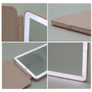 Folding table mirror