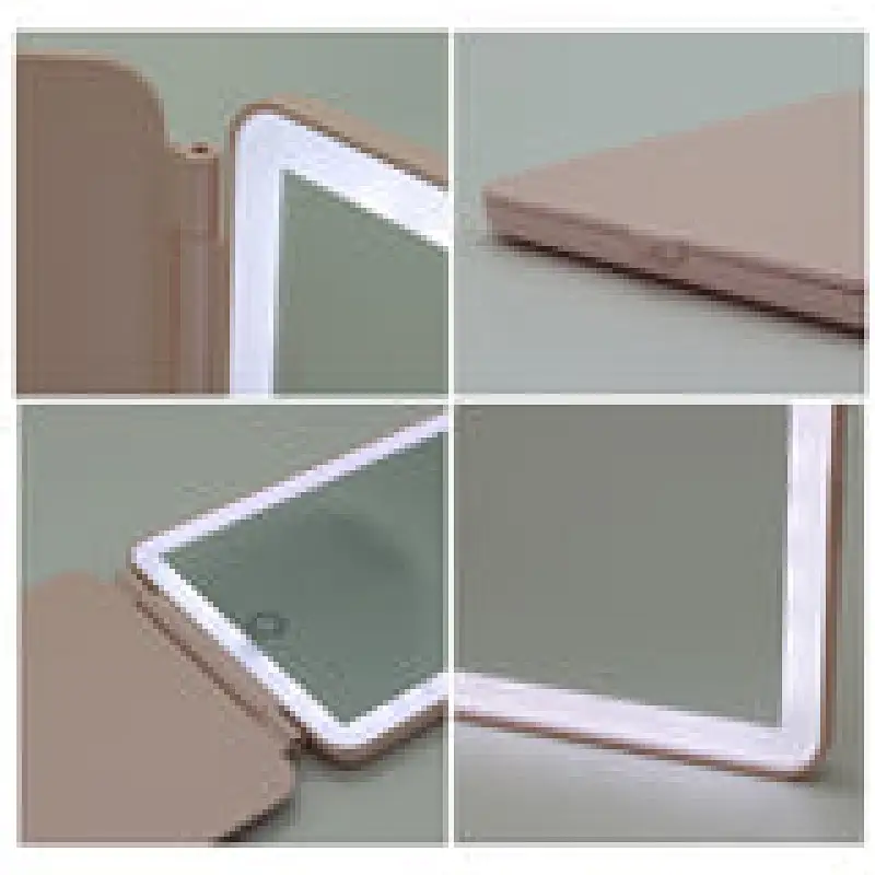 Folding table mirror