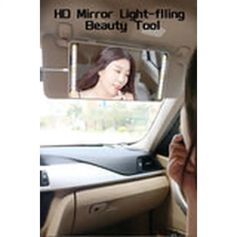 The sun visor vanity lighted mirror help pepole have a proper makeup when travel outdoor.