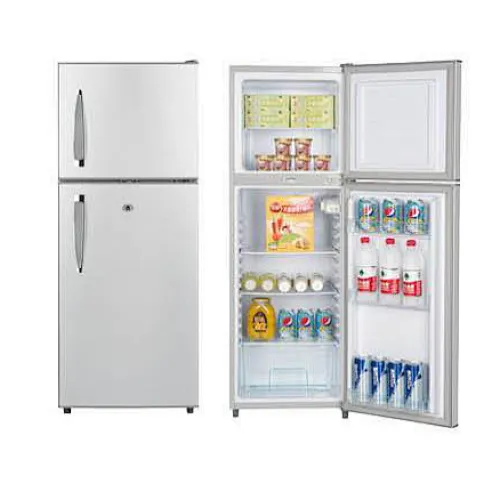 138L Double Doors DC Refrigerator Fridge Home Use Small Capacity