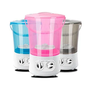 Colorful Bucket Double Knob Multifunctional Portable Mini Washing Machine For Clothes Socks