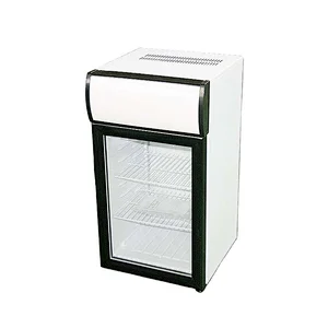 ice cream mini freezer display freezer,60Liters,-25 - -18 centi degree,with lamphouse